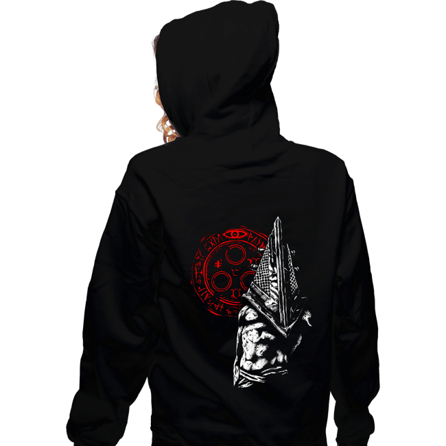 Shirts Zippered Hoodies, Unisex / Small / Black Silent Pyramid Head