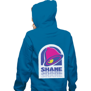 Shirts Zippered Hoodies, Unisex / Small / Royal Blue Taco Shame