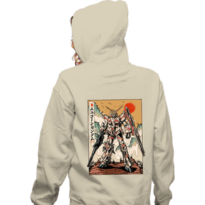Daily_Deal_Shirts Zippered Hoodies, Unisex / Small / White The Unicorn Gundam