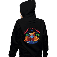 Load image into Gallery viewer, Daily_Deal_Shirts Zippered Hoodies, Unisex / Small / Black Cat Lady
