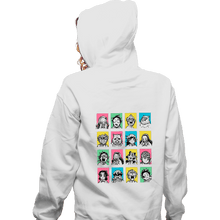 Load image into Gallery viewer, Daily_Deal_Shirts Zippered Hoodies, Unisex / Small / White Slayer Faces
