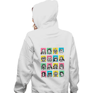 Daily_Deal_Shirts Zippered Hoodies, Unisex / Small / White Slayer Faces