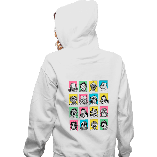 Daily_Deal_Shirts Zippered Hoodies, Unisex / Small / White Slayer Faces