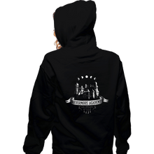 Load image into Gallery viewer, Daily_Deal_Shirts Zippered Hoodies, Unisex / Small / Black Nevermore Academy
