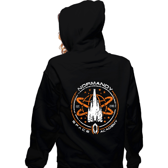 Secret_Shirts Zippered Hoodies, Unisex / Small / Black Normandy Space Academy