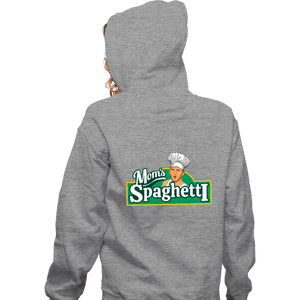 Secret_Shirts Zippered Hoodies, Unisex / Small / Sports Grey Mom's Spaghetti