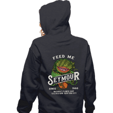 Load image into Gallery viewer, Secret_Shirts Zippered Hoodies, Unisex / Small / Dark Heather Feed Seymour
