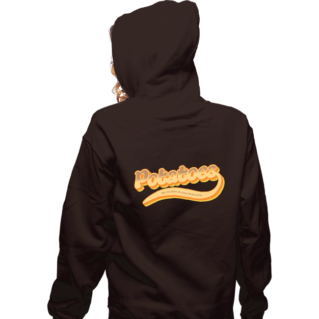 Daily_Deal_Shirts Zippered Hoodies, Unisex / Small / Dark Chocolate Potatoes
