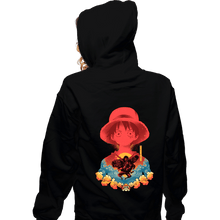 Load image into Gallery viewer, Shirts Zippered Hoodies, Unisex / Small / Black Luffy Shadow
