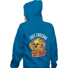 Load image into Gallery viewer, Shirts Pullover Hoodies, Unisex / Small / Sapphire Adopt A Chocobo
