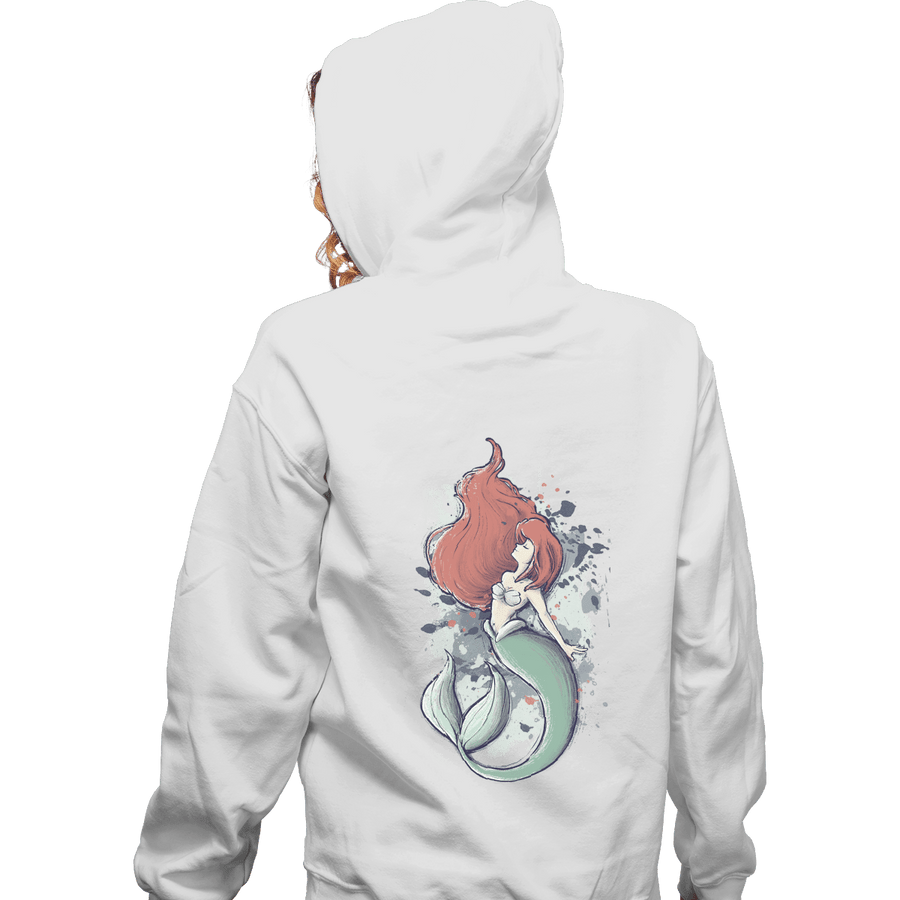 Shirts Zippered Hoodies, Unisex / Small / White The Mermaid