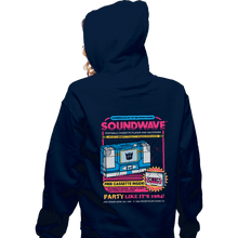 Load image into Gallery viewer, Secret_Shirts Zippered Hoodies, Unisex / Small / Navy Pump Up The Volume
