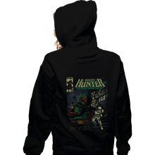 Load image into Gallery viewer, Daily_Deal_Shirts Zippered Hoodies, Unisex / Small / Black Bounty Hunter Comic
