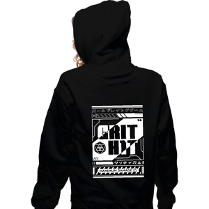 Shirts Zippered Hoodies, Unisex / Small / Black Cyberpunk Critical Hit