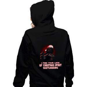 Daily_Deal_Shirts Zippered Hoodies, Unisex / Small / Black Disturbing Xmas