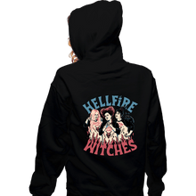 Load image into Gallery viewer, Secret_Shirts Zippered Hoodies, Unisex / Small / Black Hellfire Witches
