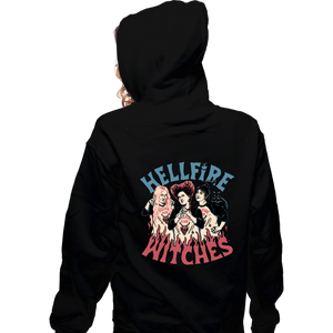 Secret_Shirts Zippered Hoodies, Unisex / Small / Black Hellfire Witches