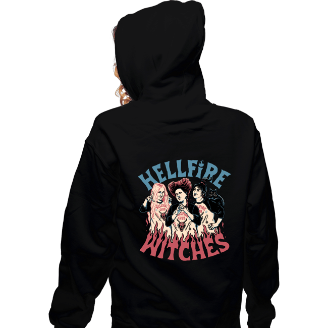 Secret_Shirts Zippered Hoodies, Unisex / Small / Black Hellfire Witches
