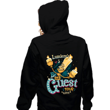 Load image into Gallery viewer, Daily_Deal_Shirts Zippered Hoodies, Unisex / Small / Black Be Our Guest Tour
