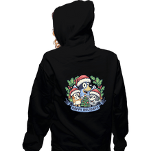 Load image into Gallery viewer, Daily_Deal_Shirts Zippered Hoodies, Unisex / Small / Black Bluey Holidays
