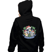 Load image into Gallery viewer, Daily_Deal_Shirts Zippered Hoodies, Unisex / Small / Black Bluey Holidays
