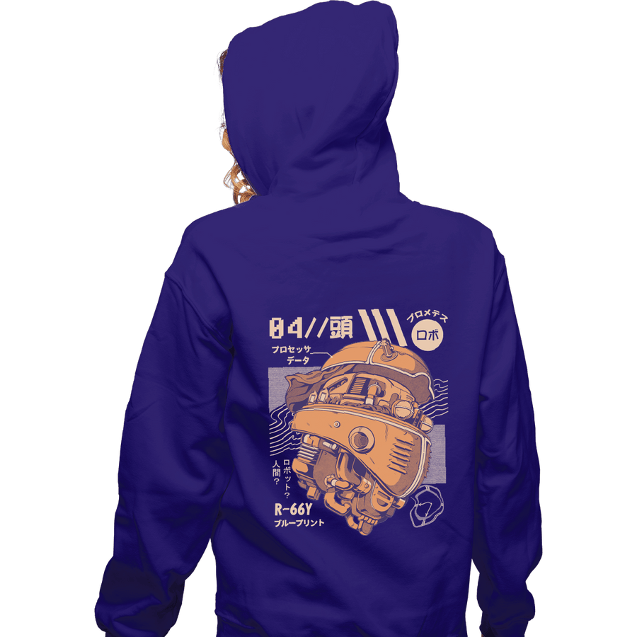 Shirts Zippered Hoodies, Unisex / Small / Violet Robo Head