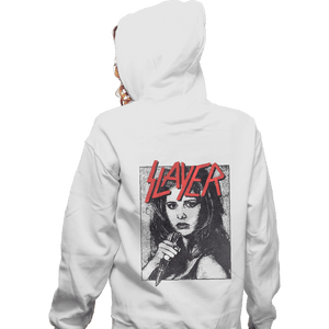 Daily_Deal_Shirts Zippered Hoodies, Unisex / Small / White Slayer Buffy