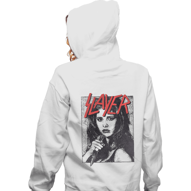 Daily_Deal_Shirts Zippered Hoodies, Unisex / Small / White Slayer Buffy