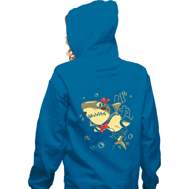 Shirts Zippered Hoodies, Unisex / Small / Royal Blue Tsundere Shark