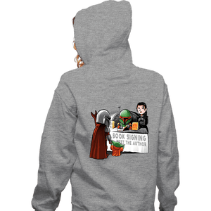 Daily_Deal_Shirts Zippered Hoodies, Unisex / Small / Sports Grey Book Signing