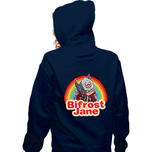 Shirts Zippered Hoodies, Unisex / Small / Navy Bifrost Jane