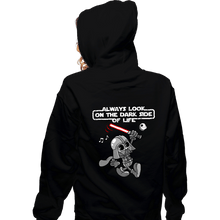 Load image into Gallery viewer, Daily_Deal_Shirts Zippered Hoodies, Unisex / Small / Black The Dark Side Of Life
