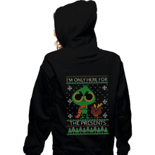 Load image into Gallery viewer, Daily_Deal_Shirts Zippered Hoodies, Unisex / Small / Black For The Presents
