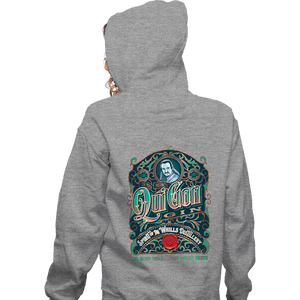 Daily_Deal_Shirts Zippered Hoodies, Unisex / Small / Sports Grey Qui Gon Gin