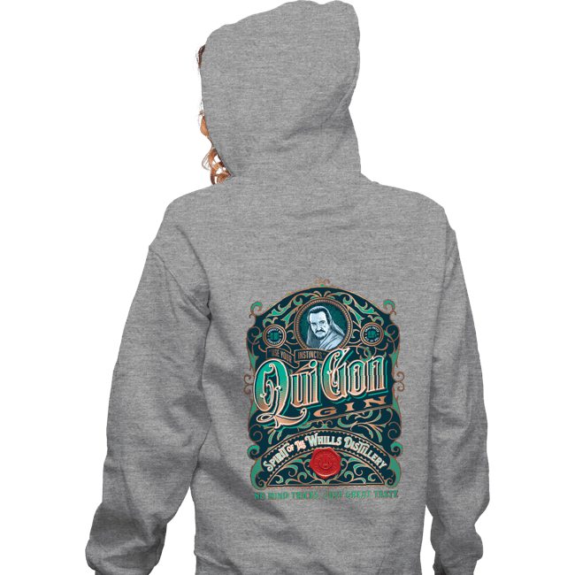 Daily_Deal_Shirts Zippered Hoodies, Unisex / Small / Sports Grey Qui Gon Gin