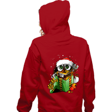 Load image into Gallery viewer, Daily_Deal_Shirts Zippered Hoodies, Unisex / Small / Red Christmas Robot
