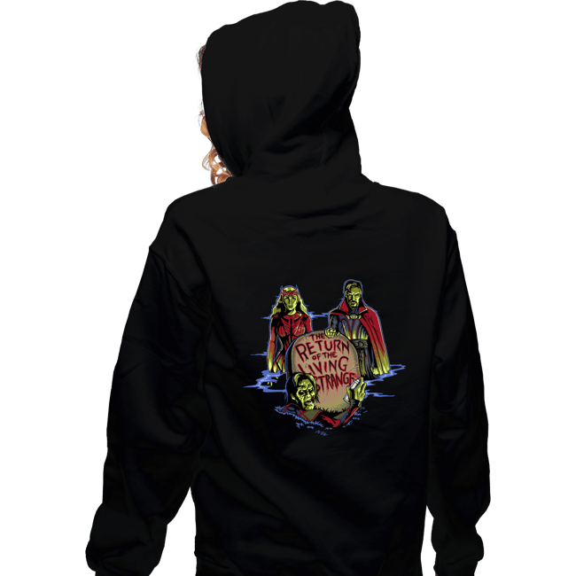 Daily_Deal_Shirts Zippered Hoodies, Unisex / Small / Black The Living Strange