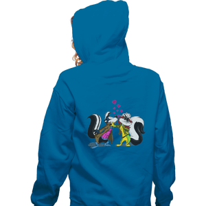 Shirts Zippered Hoodies, Unisex / Small / Royal Blue No Kissing