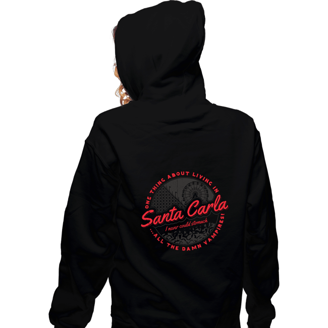 Secret_Shirts Zippered Hoodies, Unisex / Small / Black Santa Carla Vampires