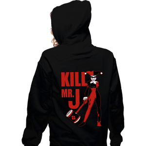 Daily_Deal_Shirts Zippered Hoodies, Unisex / Small / Black Kill Mr. J