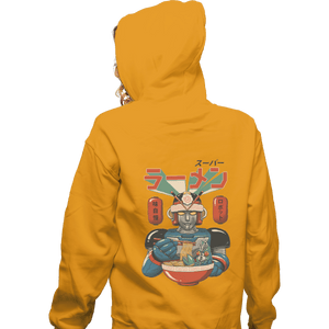 Shirts Zippered Hoodies, Unisex / Small / White Super Ramen Bot