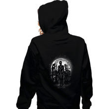 Load image into Gallery viewer, Shirts Zippered Hoodies, Unisex / Small / Black Moonlight Kira
