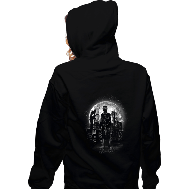Shirts Zippered Hoodies, Unisex / Small / Black Moonlight Kira