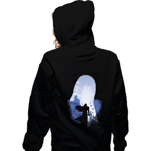 Shirts Zippered Hoodies, Unisex / Small / Black The One Winged Angel