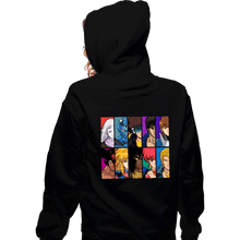 Load image into Gallery viewer, Daily_Deal_Shirts Zippered Hoodies, Unisex / Small / Black Anime OVA VS. Anime OVA

