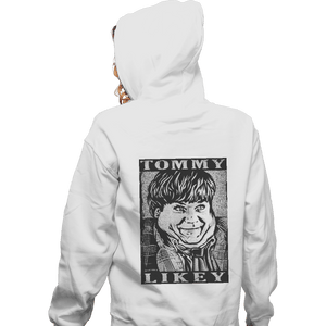 Shirts Zippered Hoodies, Unisex / Small / White Tommy Likey