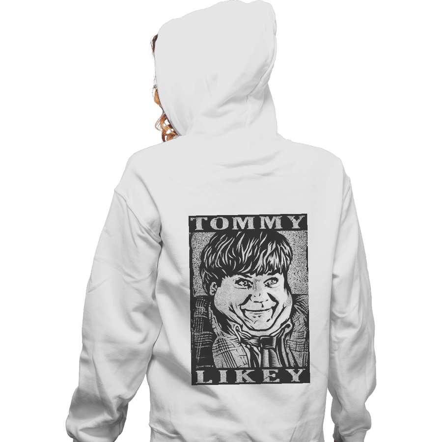 Shirts Zippered Hoodies, Unisex / Small / White Tommy Likey