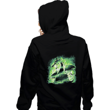 Load image into Gallery viewer, Secret_Shirts Zippered Hoodies, Unisex / Small / Black Power Dragon
