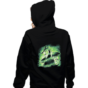 Secret_Shirts Zippered Hoodies, Unisex / Small / Black Power Dragon