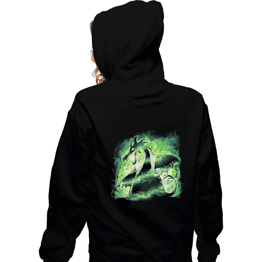 Secret_Shirts Zippered Hoodies, Unisex / Small / Black Power Dragon